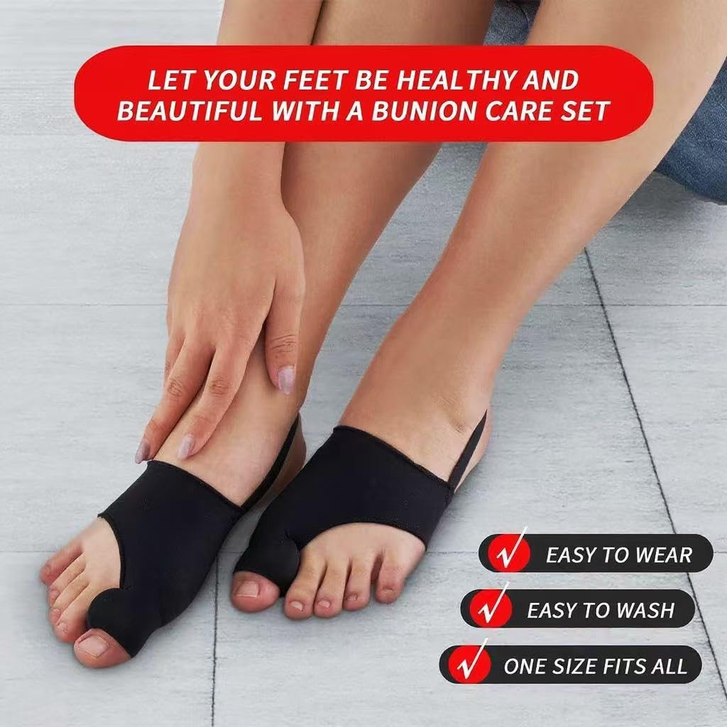 Bunion Corrector - 2PCS Big Toe Separators for Pain Relief | Comfortable & Breathable Splint for Day/Night Use