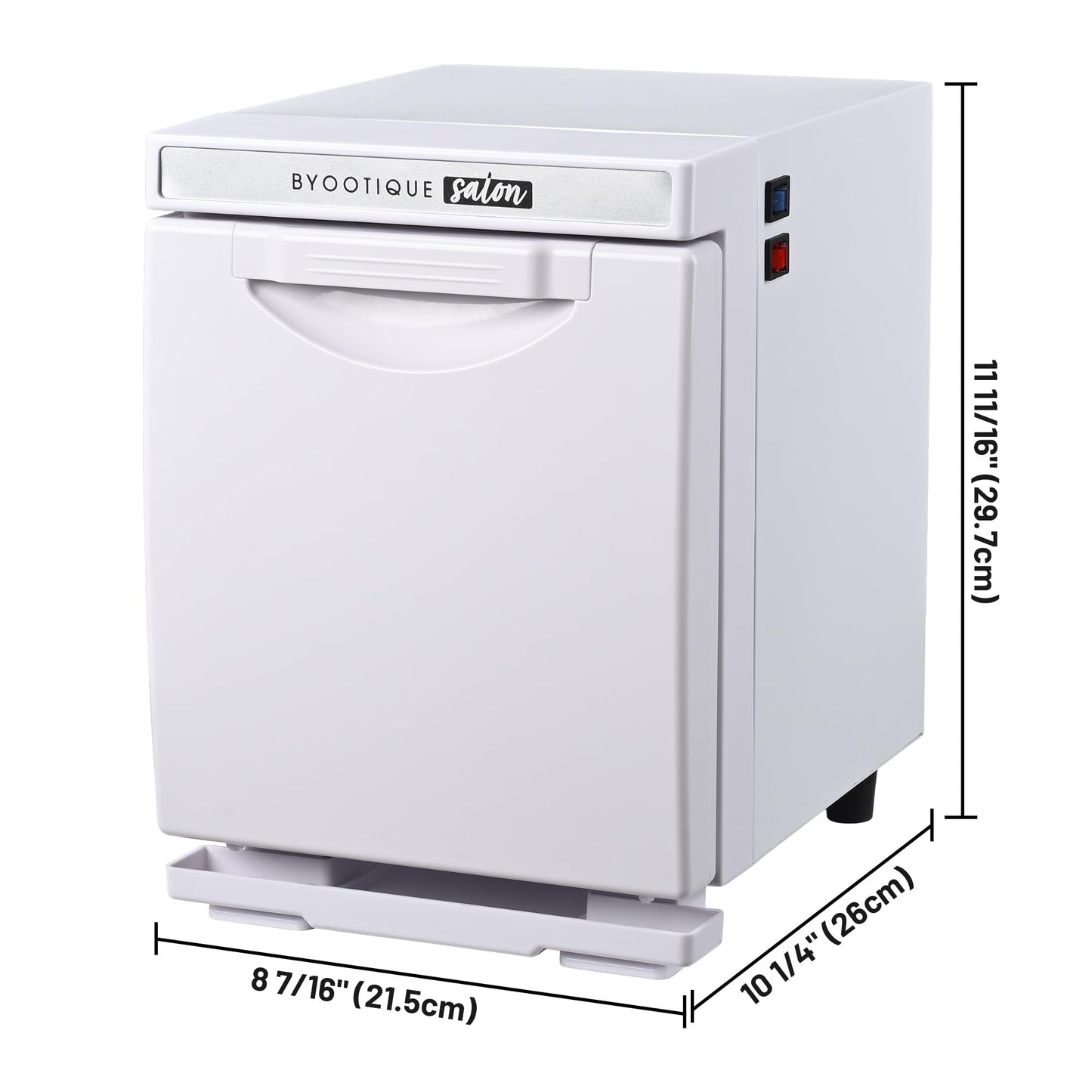 BYOOTIQUE 5L Mini Hot Towel Warmer Cabinet Spa,Professional Fast Heating Portable Machine Barber Towel Warmer for Nail Salon, Facial, Massage, Estheticians, Beauty Studio,Med Spa (White)