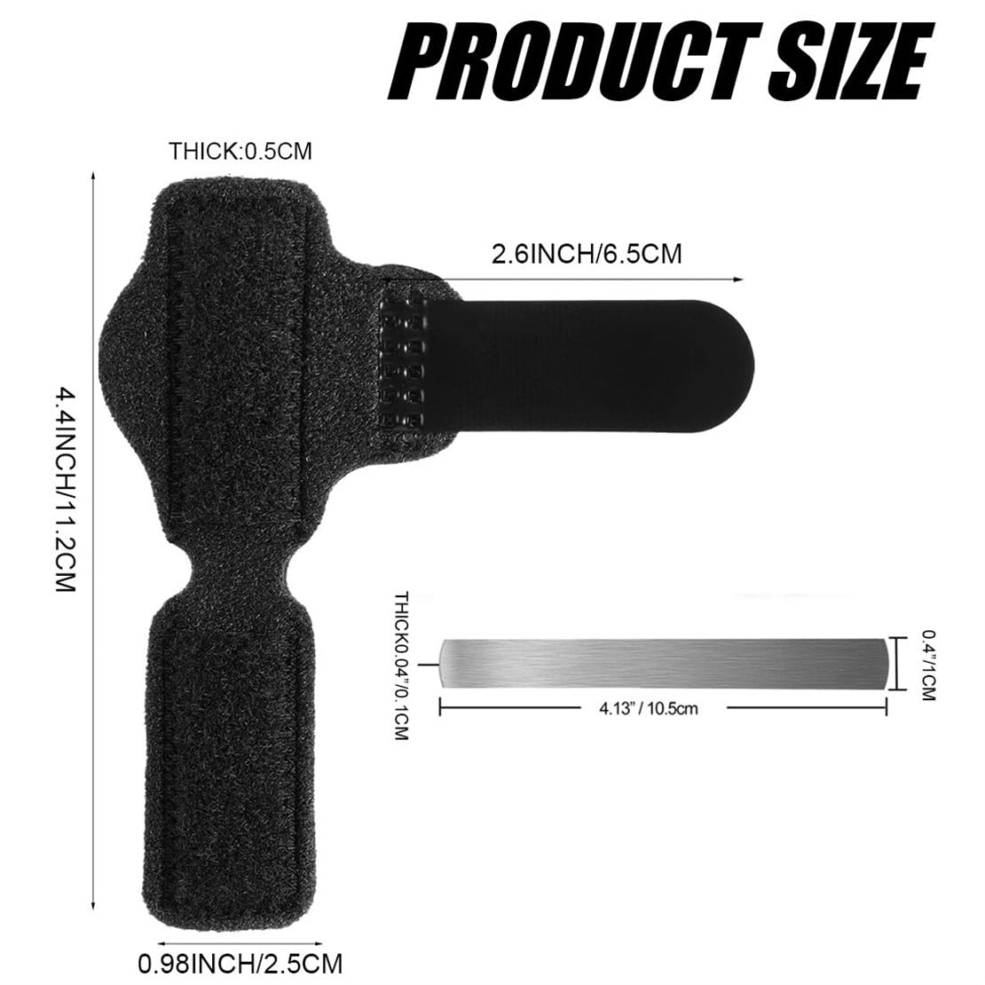 Toe Splints for Straightening Toes Straightener Adjustable Toe Corrector Brace for Men Women Toe Injuries Fractures Sprains 2Pcs