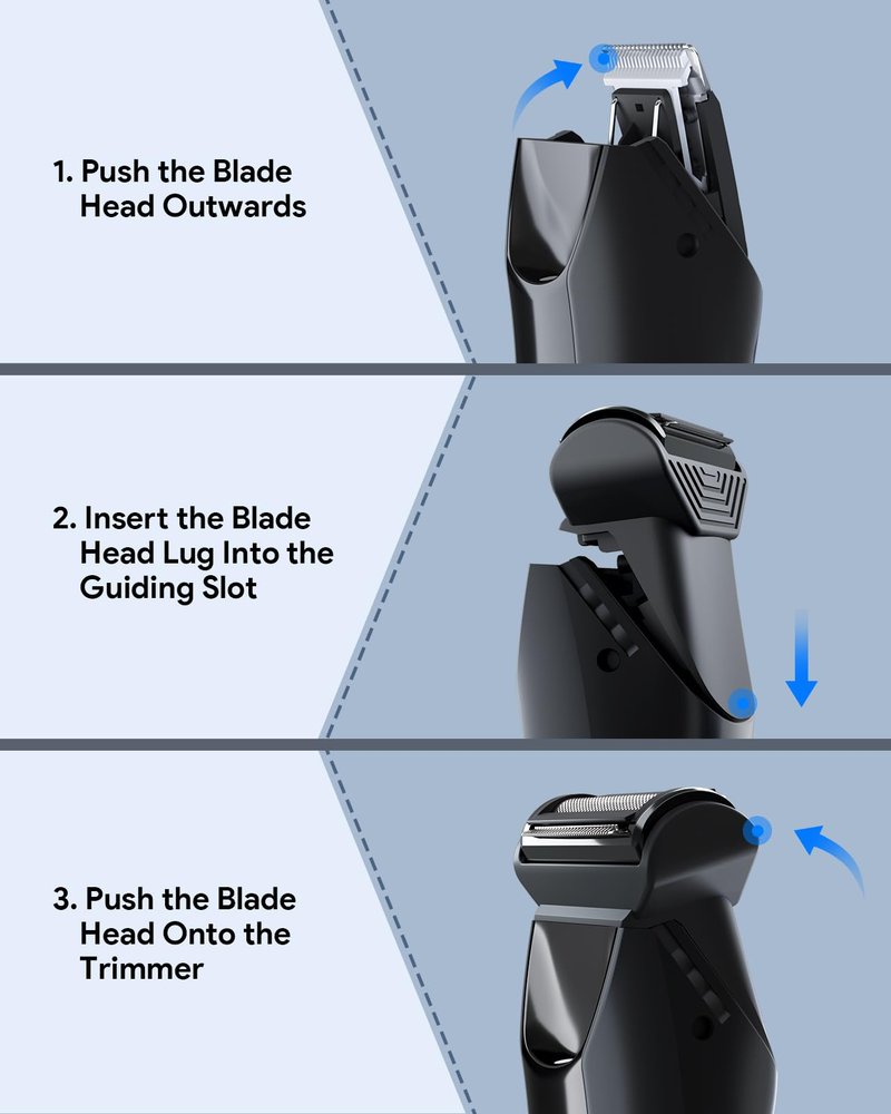 Roleader Body Hair Trimmer for Men, Manscape Pubic Hair Trimmer Balls, Body Shaver for Men Groin, IPX7 Waterproof Ball Trimmer, Electric Body Grooming, Bikini Razors Women, USB Recharge Dock