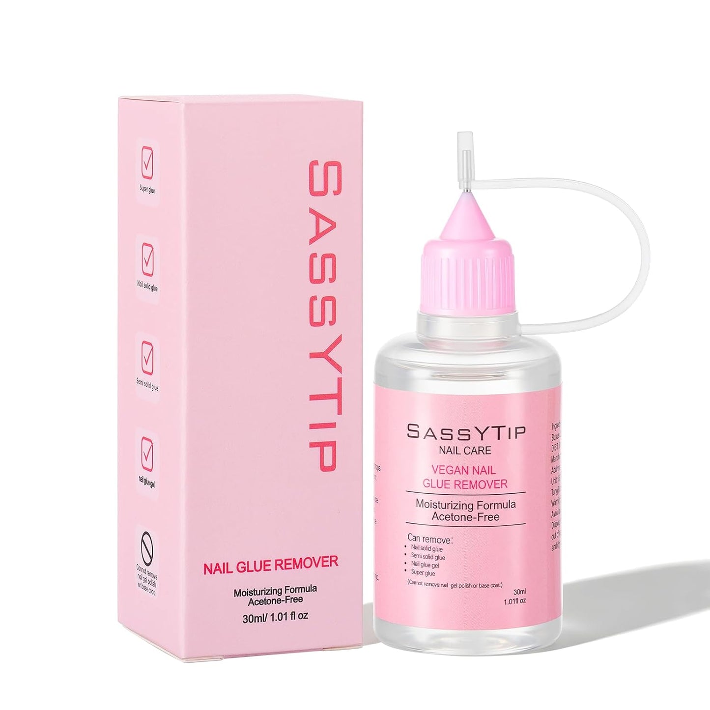 Nail Glue Remover | Acetone-Free Gentle Formula for Press-On & Acrylic Nails - 30ml