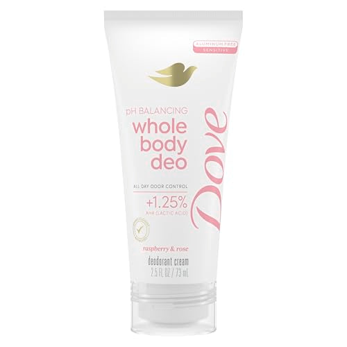 Dove Whole Body Deodorant Cream Raspberry & Rose, 72H Odor Control
