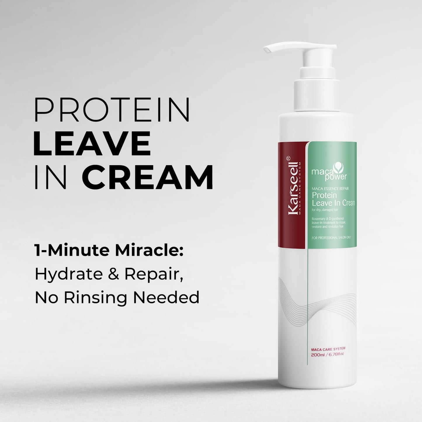 Karseell Leave-In Conditioner for Dry, Frizzy Hair - Nourishing Damage Repair Formula | 8 oz