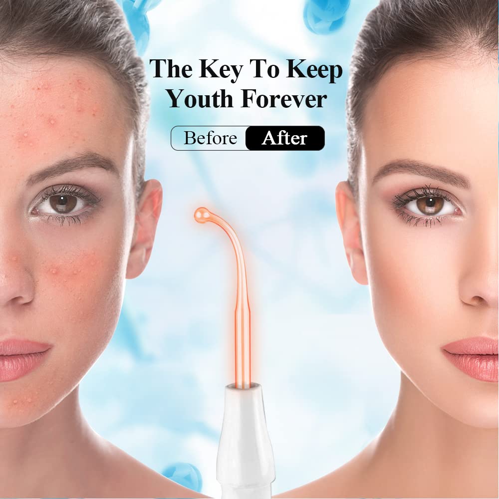 Face Skin Care Wand, FAZJEUNE High F requency Facial Device Face Skin Care Kit Portable Skin Care Tools Home Use