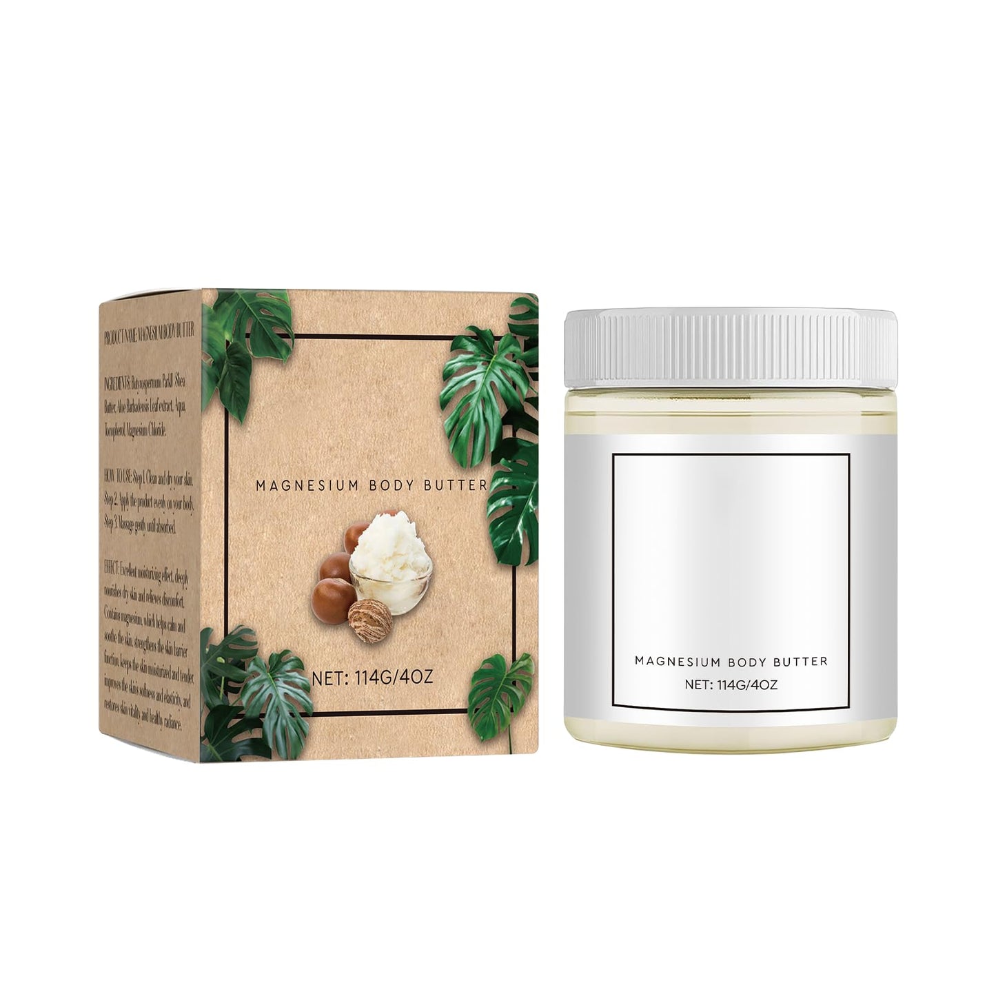 Neuropathy Cream, Magnesium Body Butter, Magnesium Cream Deeply Skin Moisturize Keep Skin Soft & Smooth for All Skin Types (1pcs)