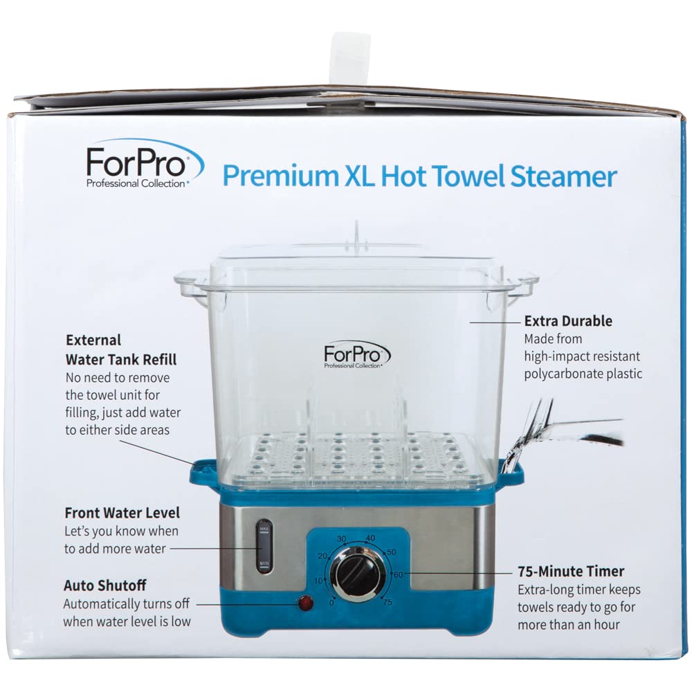 Premium XL Hot Towel Steamer - 50% Larger Capacity, Heats 9 Facial Towels Quickly | Ideal for Salons & Spas