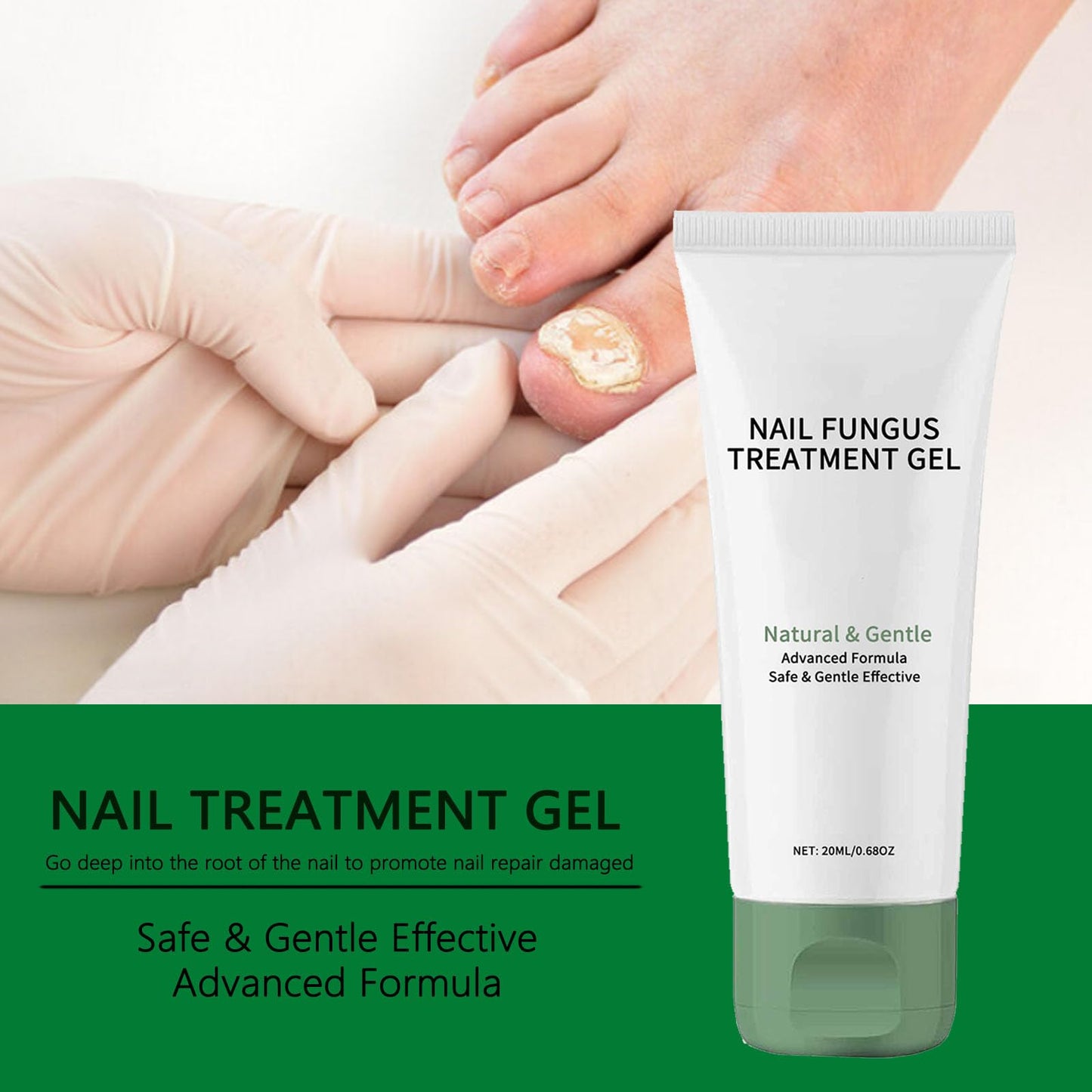 Nail Treatment Gel, Nail Growth Serum for Repair & Strengthener