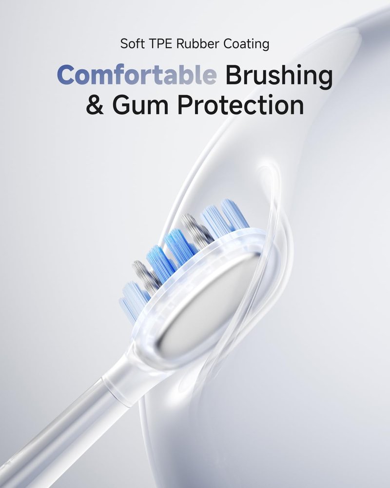 Laifen Wave Pro Sonic Electric Toothbrush for Adults – 2026 Model, 60° Oscillations for Ultra-Clean, Smart App, 70-Day Battery, 2 Brush Heads, IPX8 Waterproof (White ABS)