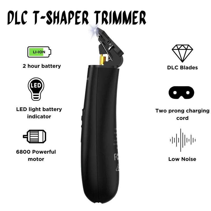 Supreme Trimmer DLC T Shaper| Professional Barber Trimmer Hair Clippers for Men (120 Min Run Time) Cordless Hair Trimmer Zero Gapped Liner Beard Trimmer | ST5215 Light Blue