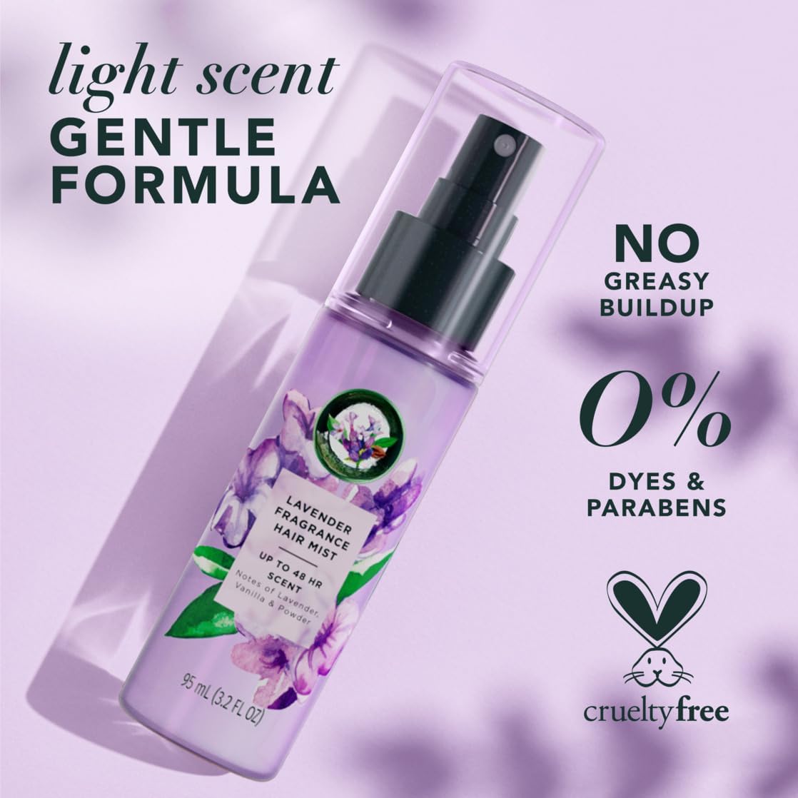NEW, Lavender Perfume Fragrance Hair Spray with Jojoba Oil and Lavender, 3.2 oz