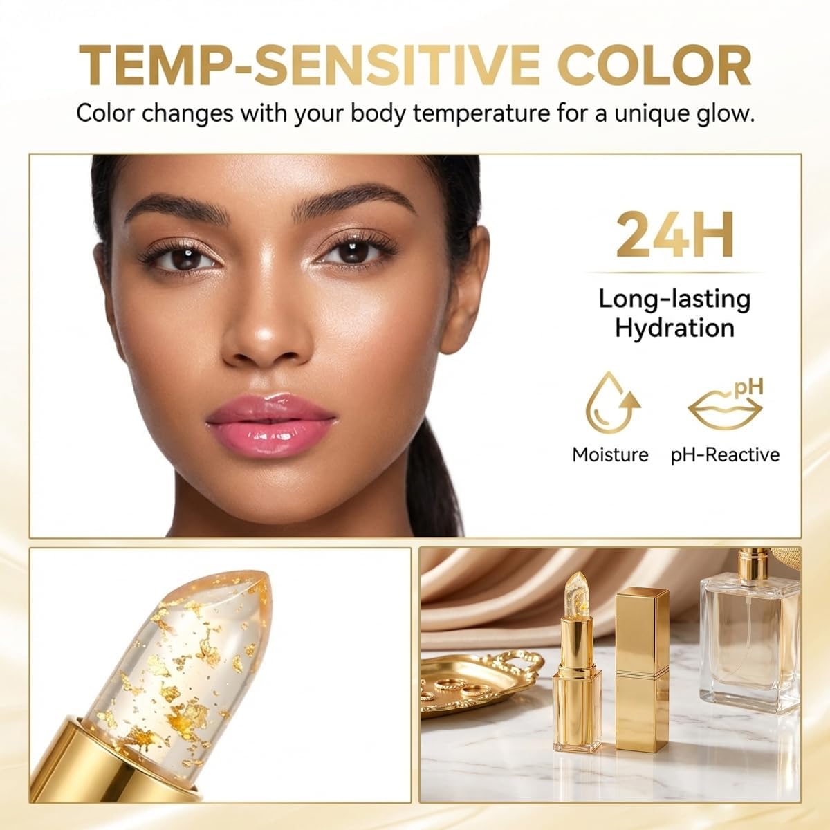 Areliaa Color Changing Lipstick - Moisturizing PH Adaptive Formula | 2 Pcs Set