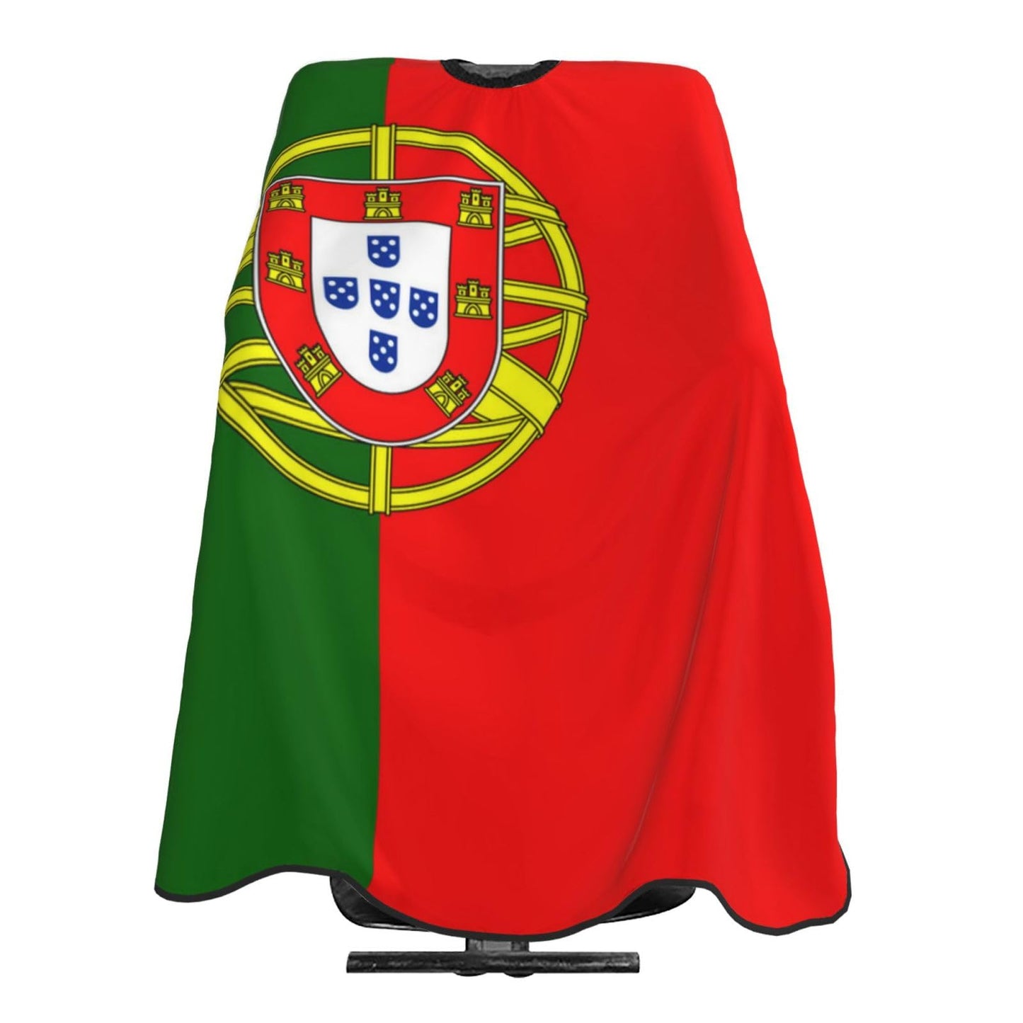 Luirioe Portugal Flag Hair Cutting Barber Cape Hair Salon and Dyeing Styling Cloth for Women/Men