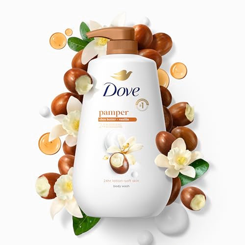 Dove Body Wash with Shea Butter & Vanilla - 30.6 oz Pump, Sulfate Free