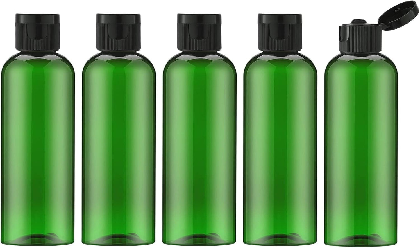 Travel Bottles for Toiletries - TSA Approved 3.4 oz Clear Squeeze Containers | Leak-Proof Mini Liquid Tubes for Shampoo & Lotion