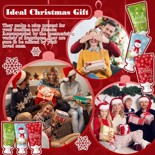24-Piece Christmas Travel Size Body Lotion Gift Set - Milk Scented Moisturizer