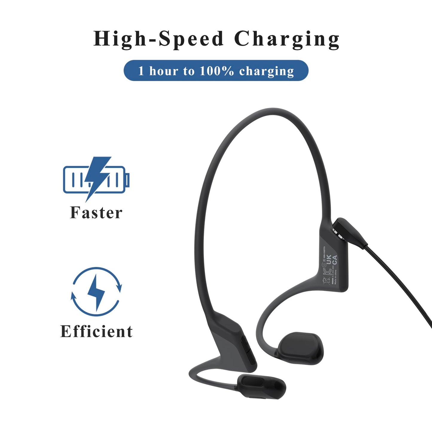 Vancle 2 Pack USB C for Shokz Charging Cable, Magnetic Charger Cord Compatible for Aftershokz Aeropex AS800, Shokz OpenRun Pro, OpenRun, OpenRun Mini, OpenComm Bone Conduction Headphones