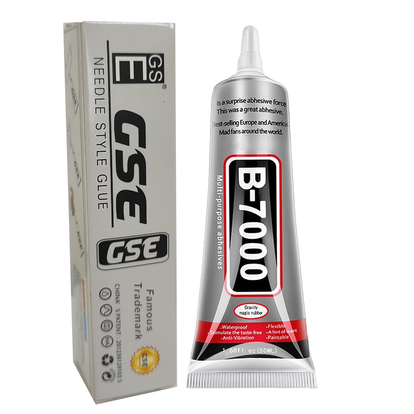B7000 Jewelry Glue - Clear Multipurpose Adhesive for Rhinestones, Fabric, & Crafts | 50ML (1.69 fl oz)