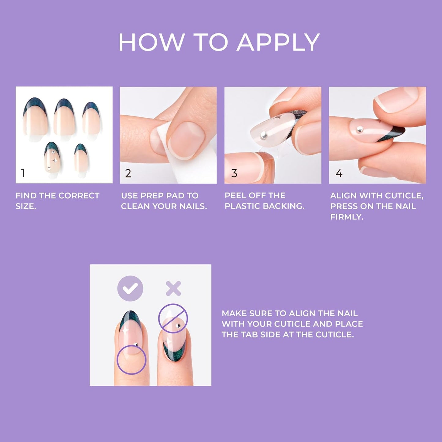 KISS imPRESS Press-On Manicure - Gray V-Cut Stone Fake Nails | Medium Ballerina/Coffin Shape, Easy Application, 30 Count