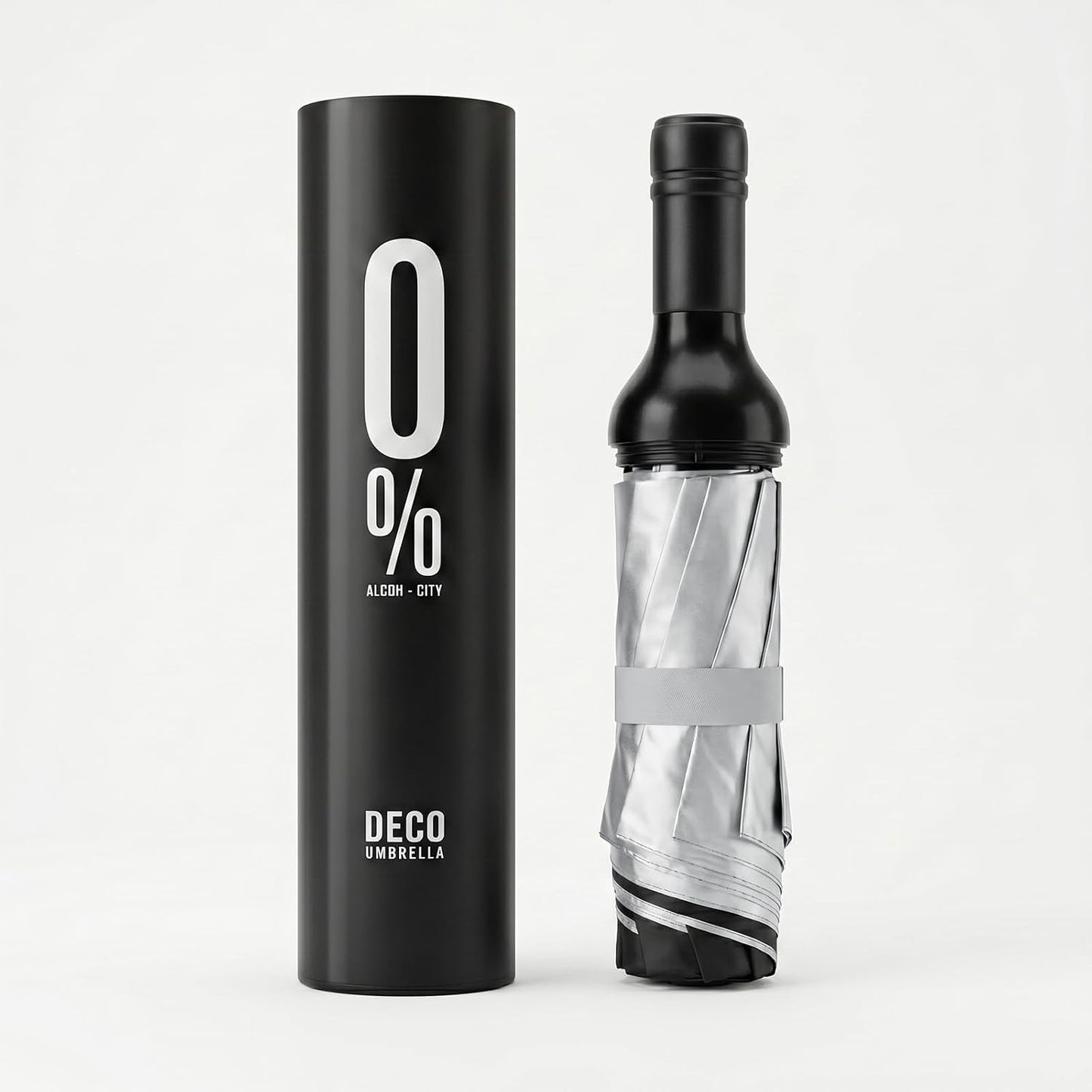 Wine Bottle Umbrella - Compact Windproof UV-Blocking Design | Waterproof & Lightweight Gift for Rain or Sun