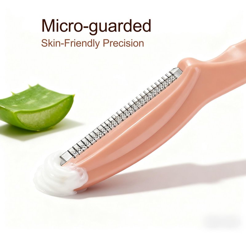 Bestac 12 Pcs Dermaplane Razor for Women & Men, Eyebrow Trimmer Shaver, Gentle Skin Care Tool, At-Home Facial Razor, Eyebrow Grooming Razor Set (Terracotta)