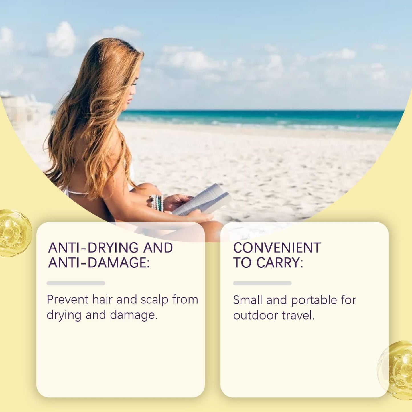 Hair and Scalp Sunscreen Spray SPF 30 - Non-Greasy UV Protection | Prevents Color Fade & Dryness