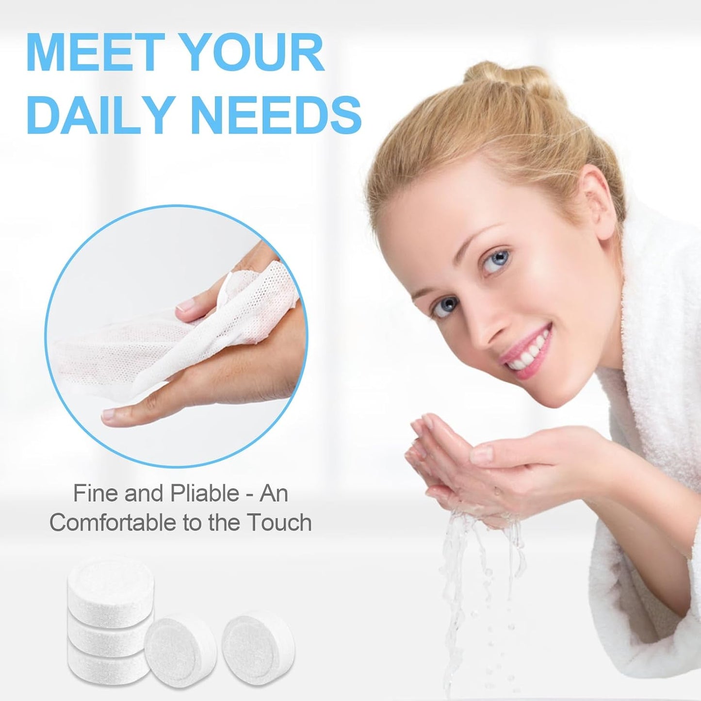 Compressed Towels - 200 PCS Disposable Portable Hand Towels for Travel | Camping & Home Use