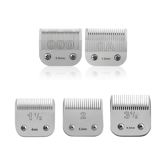 Professional Detachable Replacement Ceramic Blades set,compatible with oster Classic 76/Star-Teq/Power-Teq andi A*dis AGC,BDC,BGC,MBG Series Clippers (5 pcs)