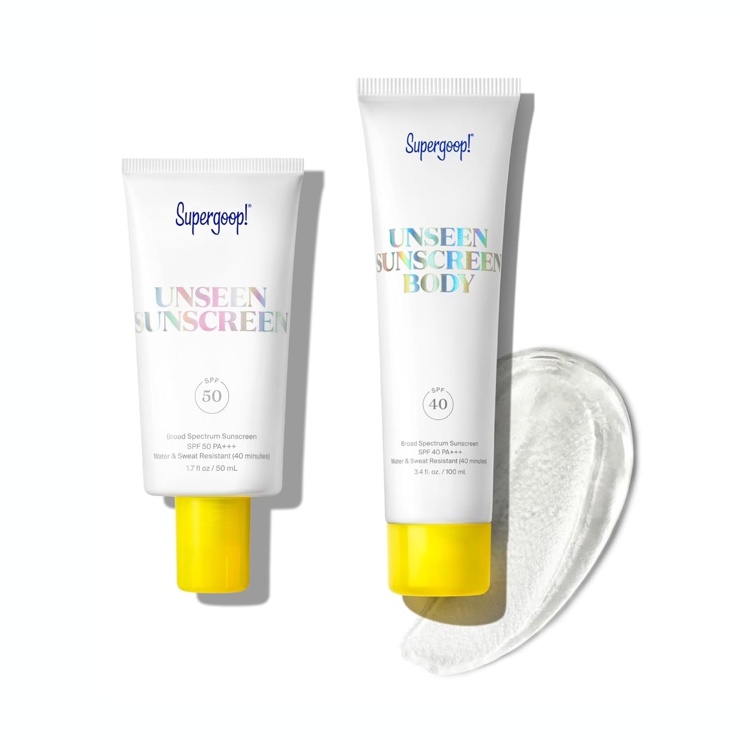 Supergoop! Unseen Sunscreen - Clear Invisible Face Sunscreen & Makeup Primer | Oil-Free, Weightless, All Skin Types