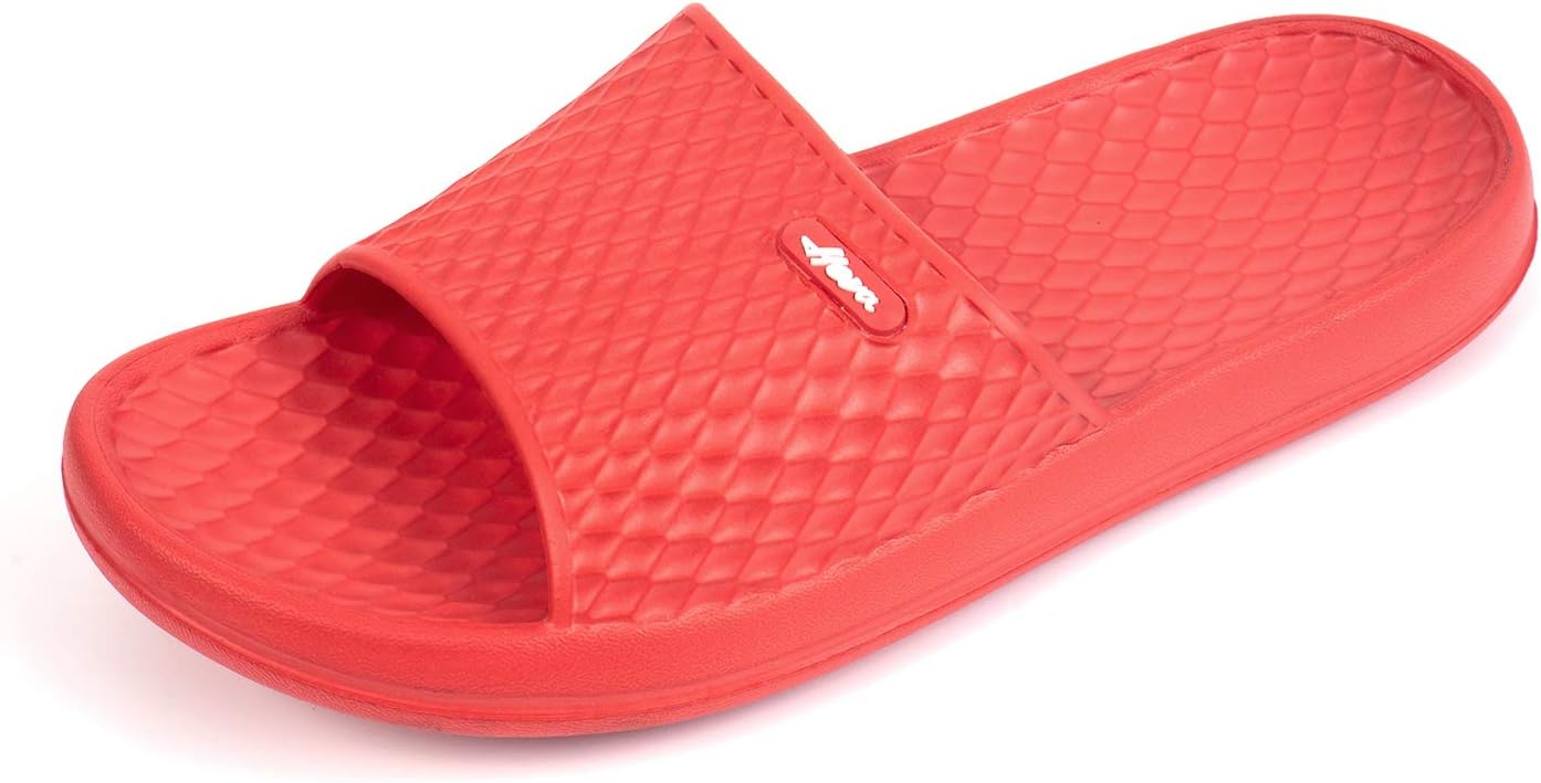 FunkyMonkey Women's Non-Slip Shower Slippers - Indoor & Beach Sandals | Comfortable & Stylish