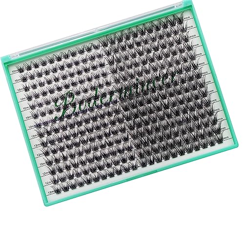 Bodermincer 308pcs D Curl Cluster Lashes - 10-16mm Mixed DIY Lash Extensions
