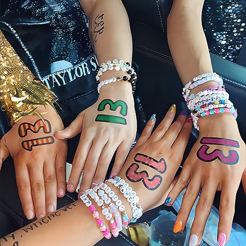 Glow in the Dark 13 Temporary Tattoo Stickers - 48 Pack
