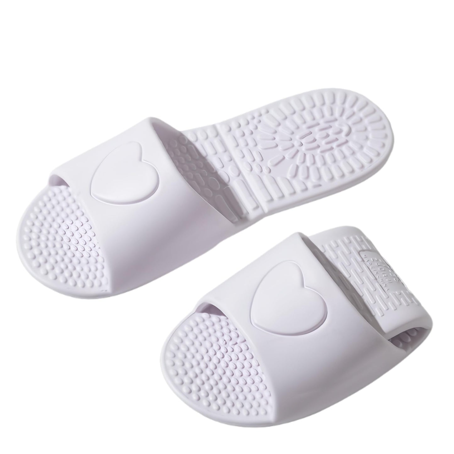 LUNASCULP Shower Shoes Travel Foldable Portable Non Slip Slippers for Hotel Guests Swimming Spa Unisex Men Women Lightweight EVA Bathroom Slides Quick Drying Water Resistant Footwear