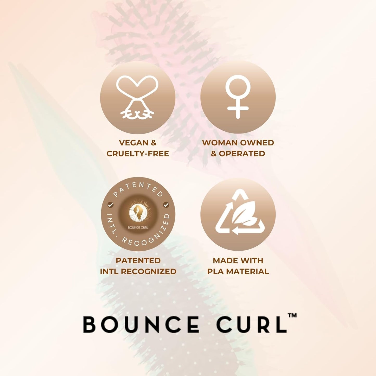 Bounce Curl Slay & Stay Bundle - Reversible Satin Hair Bonnet & Pink EdgeLift Brush Set