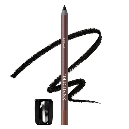 Black Glide-On Eyeliner Pencil for Mature Eyes - Waterproof, Smudge-Proof, Long-Lasting | Soft & Natural Finish