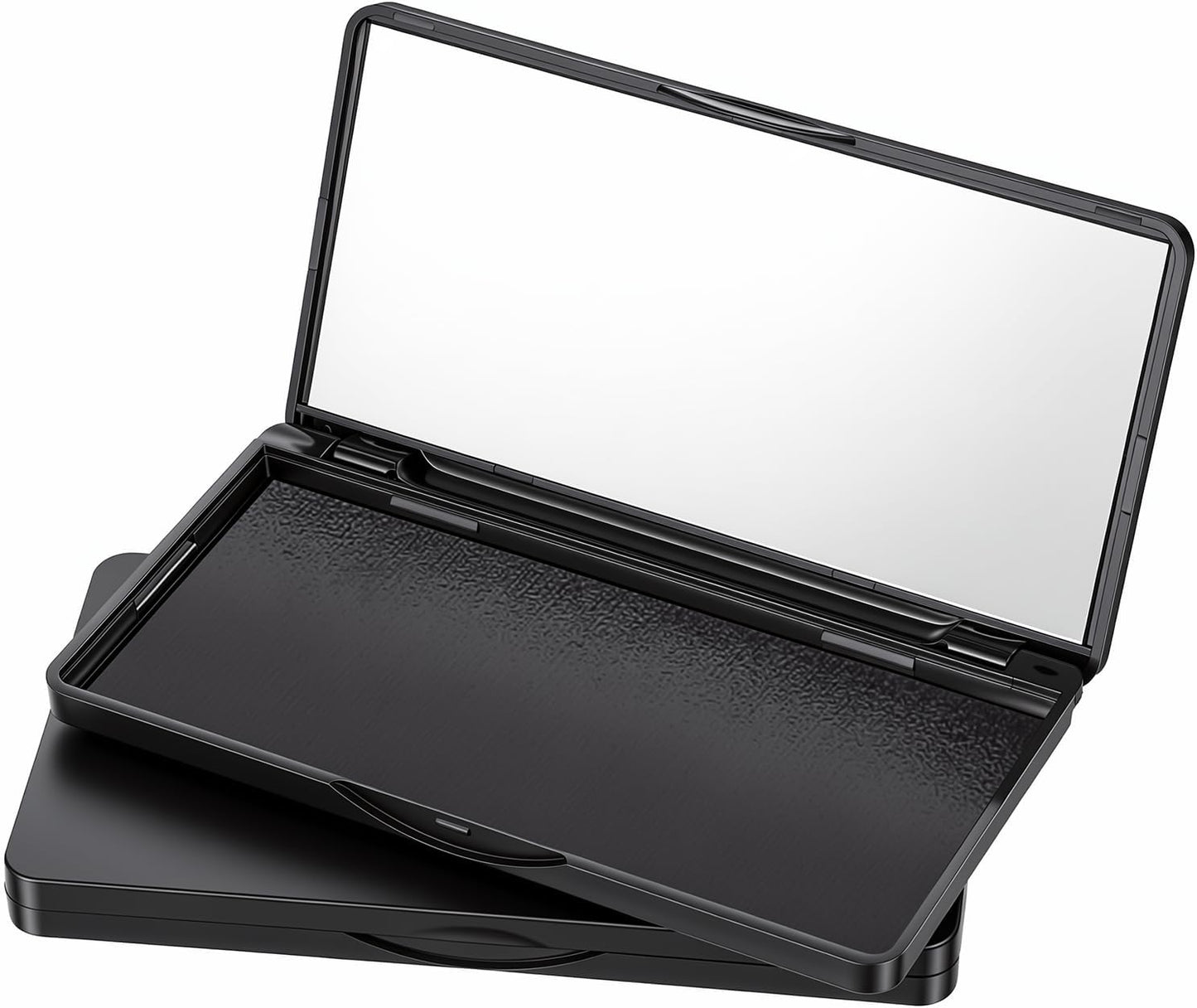 Magnetic Makeup Palette - 2Pcs Empty Eyeshadow & Blush Storage Box with Mirror | DIY Cosmetics (4.69" x 2.48")
