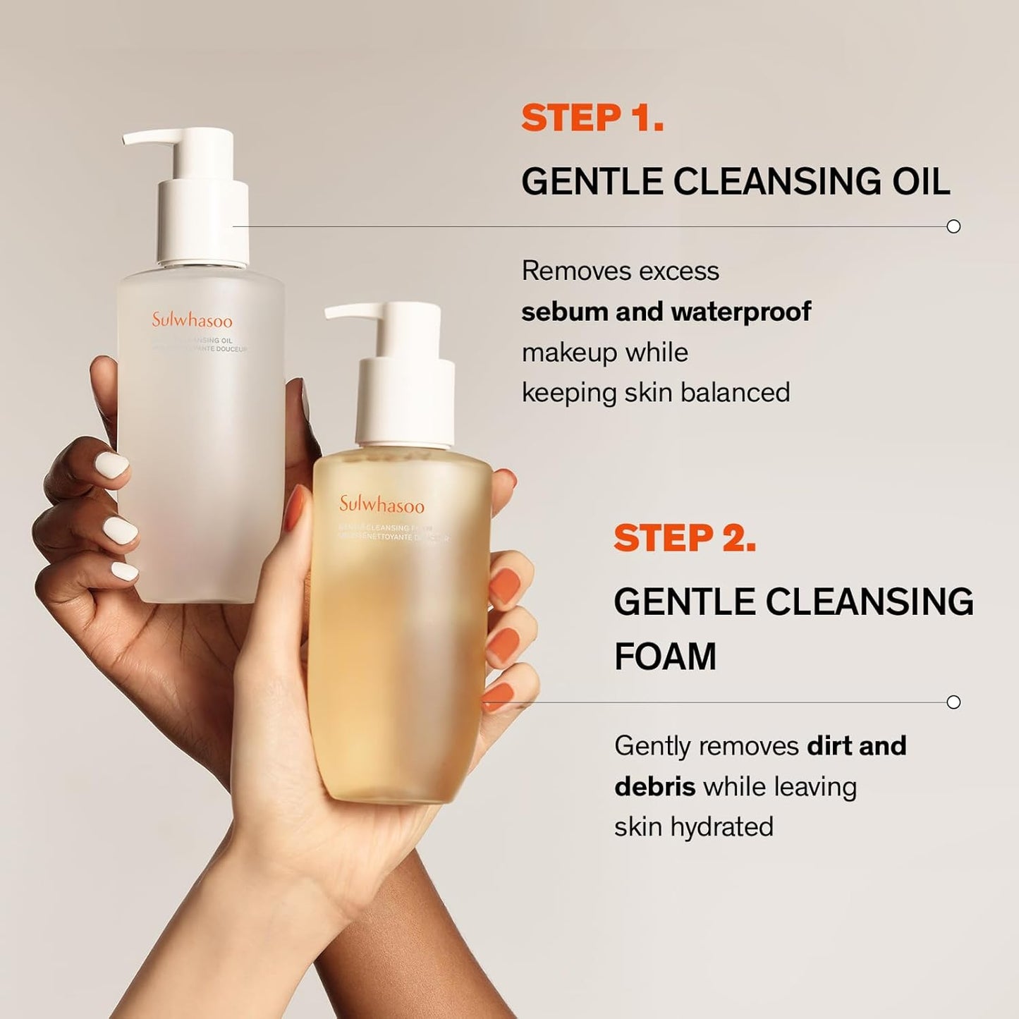 Sulwhasoo Gentle Cleansing Oil - Korean Makeup Remover & Hydrating Face Wash for Dry, Sensitive Skin | 6.7 Fl Oz