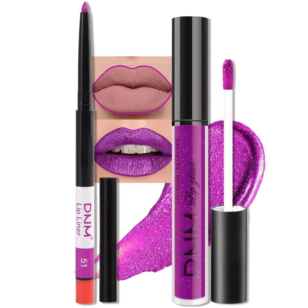 Medium Brown Beige Lip Liner & Matte Lipstick Set - Vegan, Long-Lasting, Waterproof | 2 Pcs