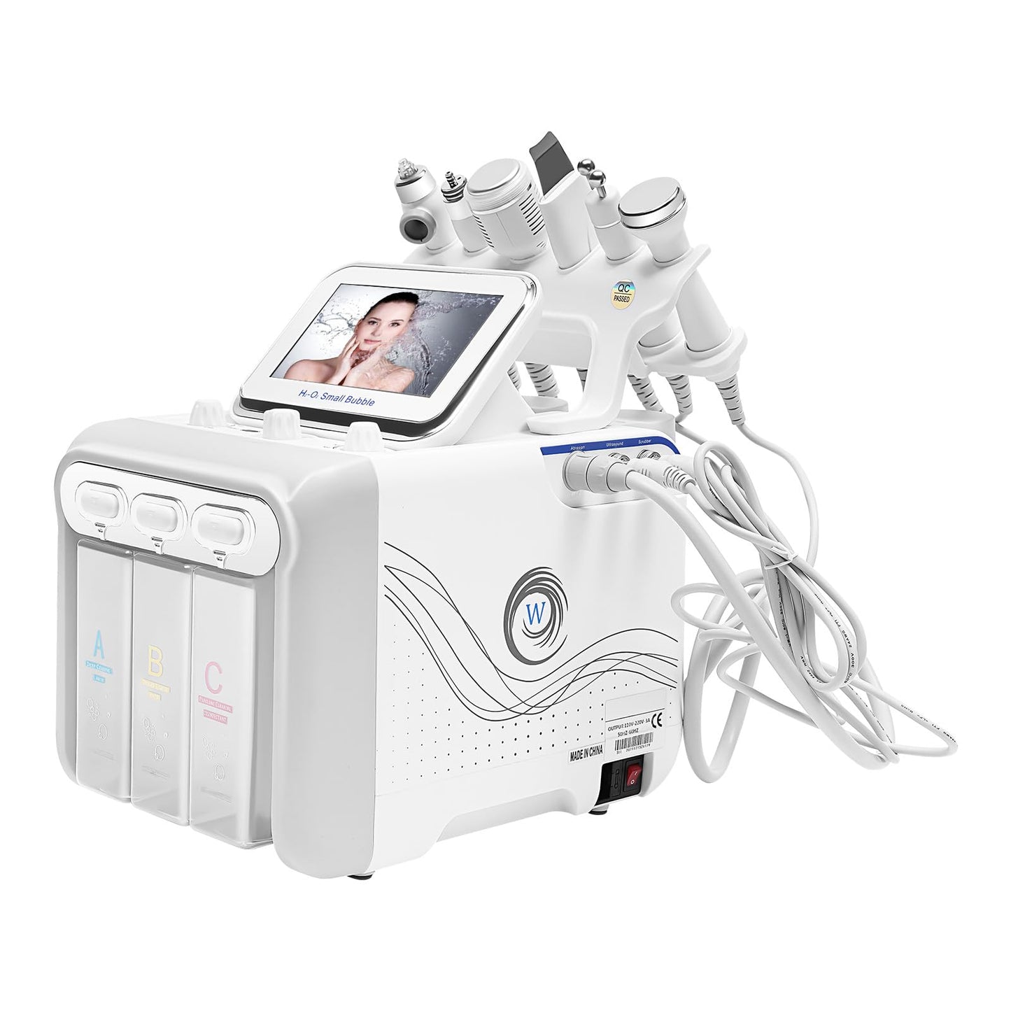 LIAUHO Hydrogen Oxygen Facial Machine, 6 in1 Professional Facial Care Device, for Improving the Quality of Skin and Face Skin Care in Household Salon, Personal Home Use, Dorm, Ideal Gift for Friends