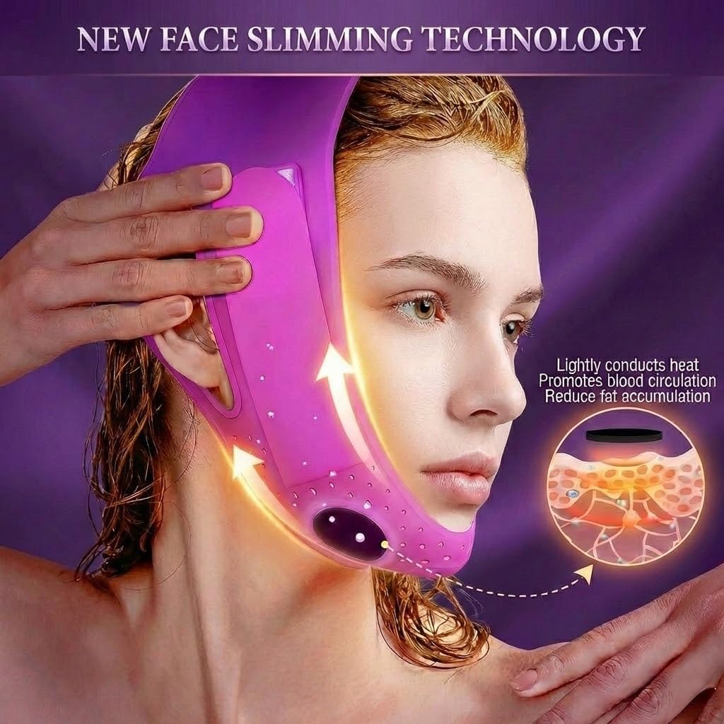 AELuxLas Chin Strap for Sleeping - Soft Silicone Double Chin Reducer Eliminator for Women Men, Reusable V Line Chin Lifting Mask Face Slimming Strap, Breathable Face Shaper For jawline And Double Chin
