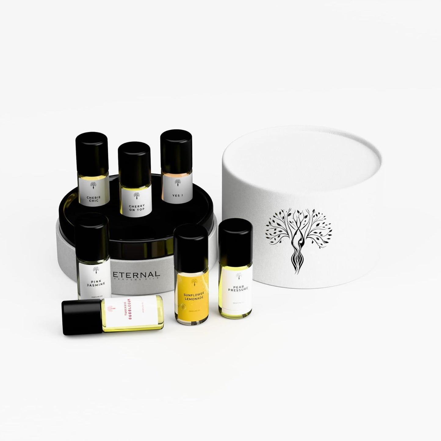 Eternal Perfume Oils Gift Set - 6 Exquisite Scents | Long-Lasting, Alcohol-Free Unisex Travel Size Perfumes