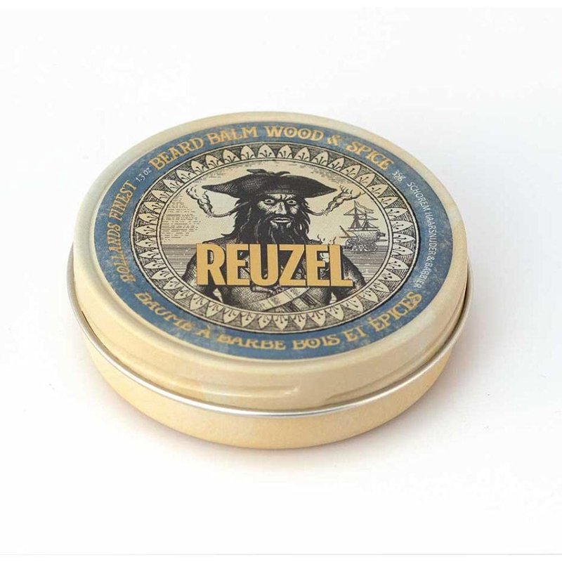REUZEL Wood & Spice Beard Care Gift Set, Beard Balm and Foam, Hydrating, Non-Greasy Finish