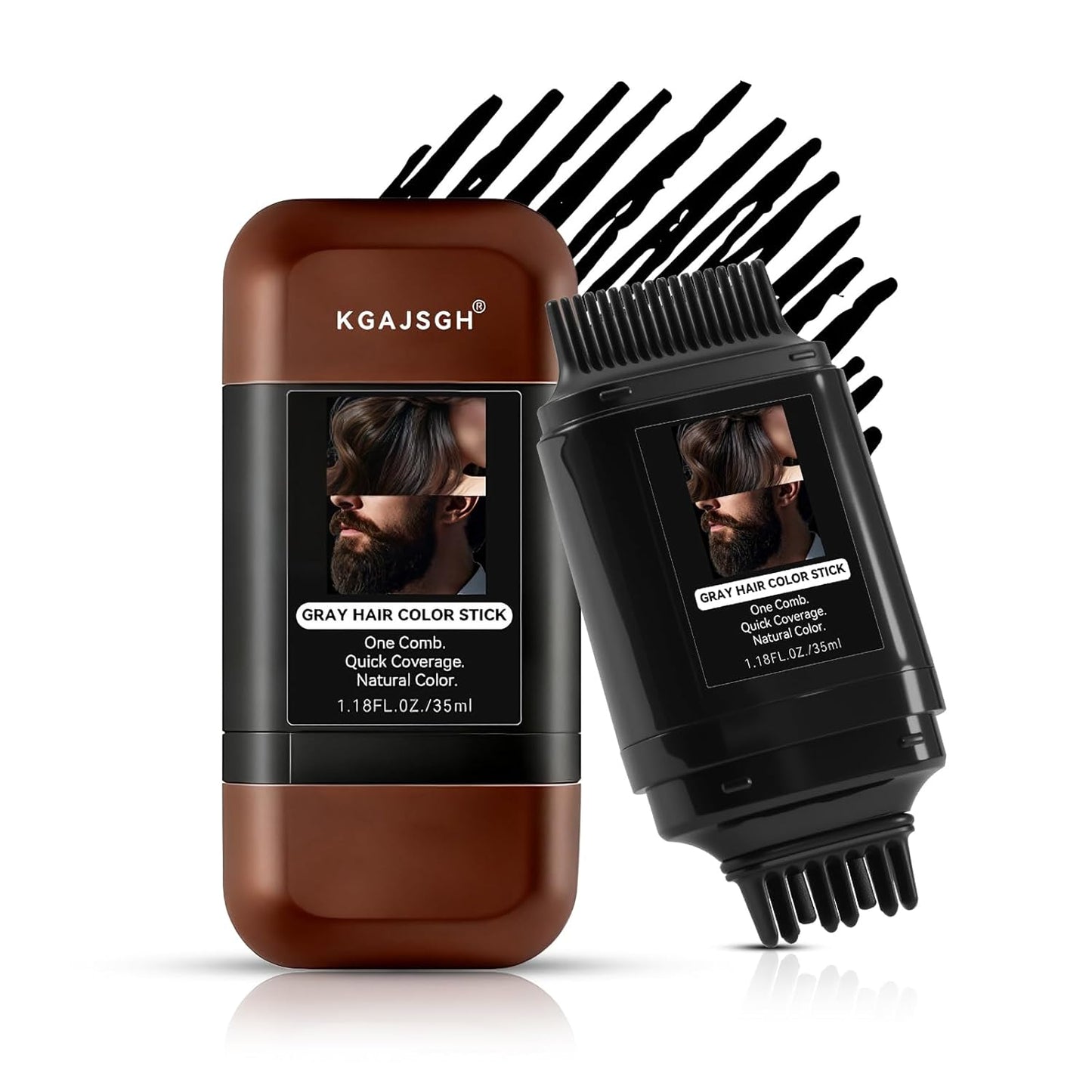 Gray Hair Color Stick - Portable Touch-Up Pen for Instant Coverage | Quick-Dry & Non-Fading Solution for Men & Women