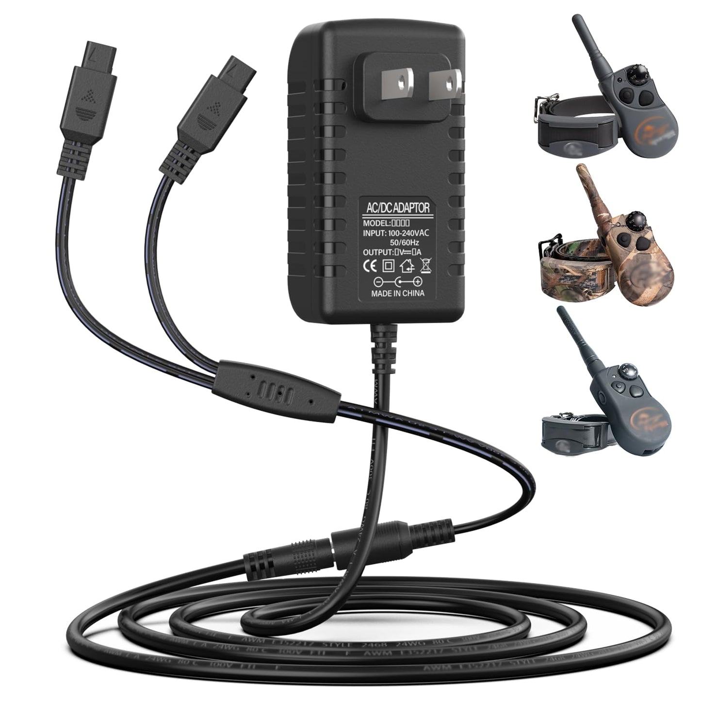 Cordro Replacement Charger Cable for SportDOG Dog Remote Trainer, Compatible with SportDOG SD-425 SD-425S SD-425CAMO SD-825 Remote Trainer Power Cord Adapter