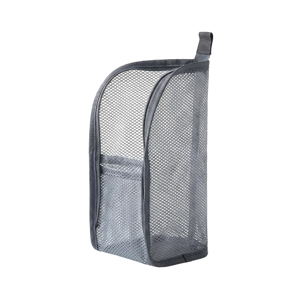 Fauppt Portable Lightweight Travel Toiletry Bag Standing Toiletry Bag,2026 EVA Mesh Cosmetic Waterproof Bag Travel Essentials (Grey*1)