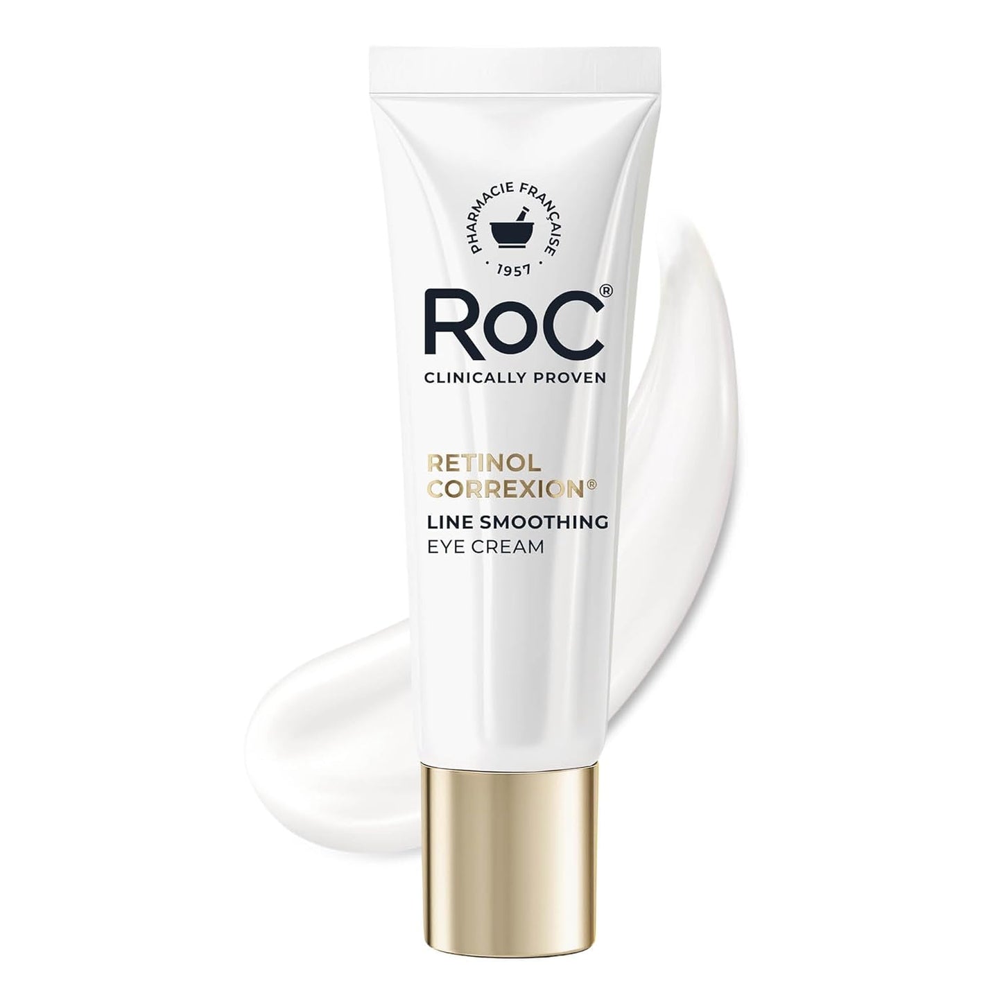 RoC Retinol Under Eye Cream - Reduce Dark Circles & Puffiness | Anti-Aging Treatment for Men & Women, 0.5 oz