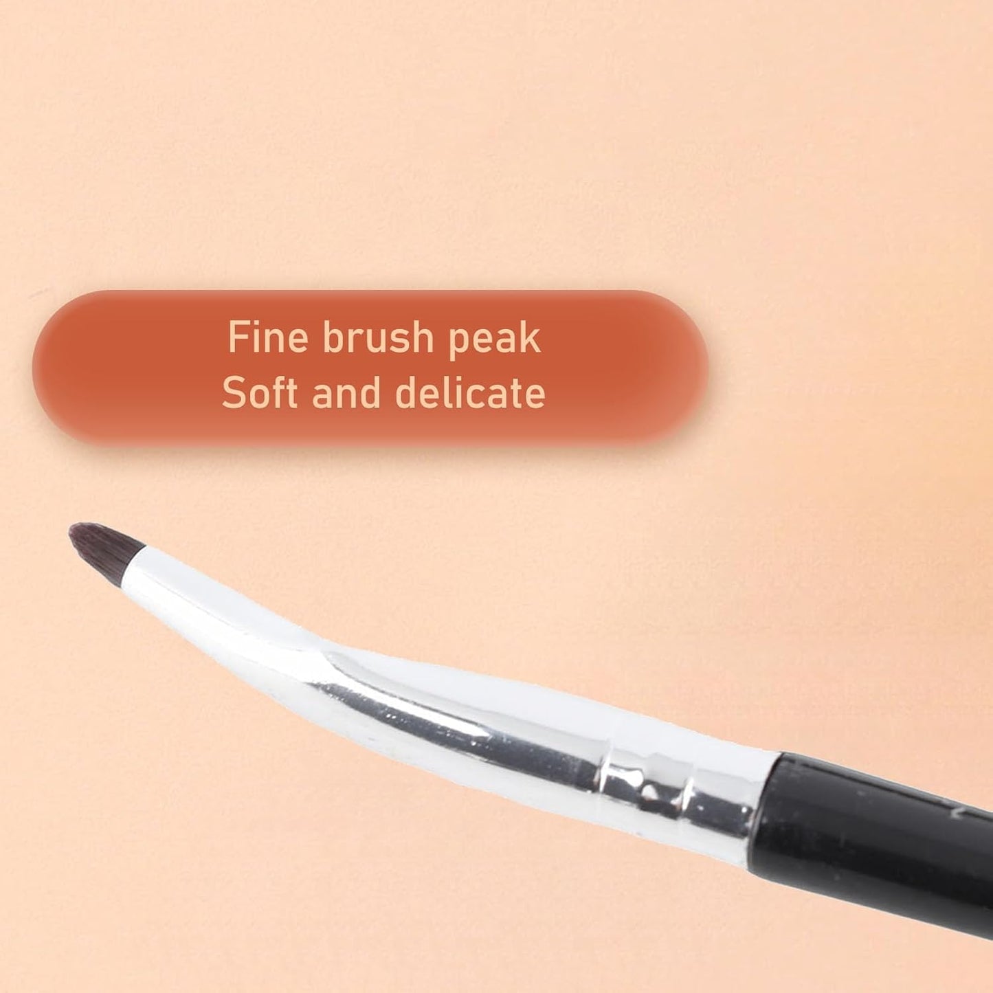 Angled Eyeliner Brush Set - 5PCS Fine Bent Makeup Brushes for Gel, Eyebrow Powder & Concealer Application