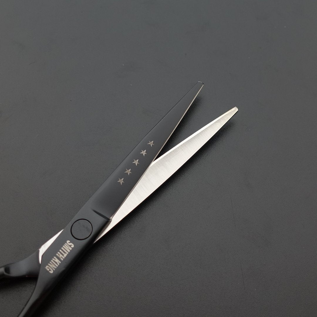 Professional Hair Cutting & Thinning Scissors Set - 6.0 Inches | Black Razor Edge