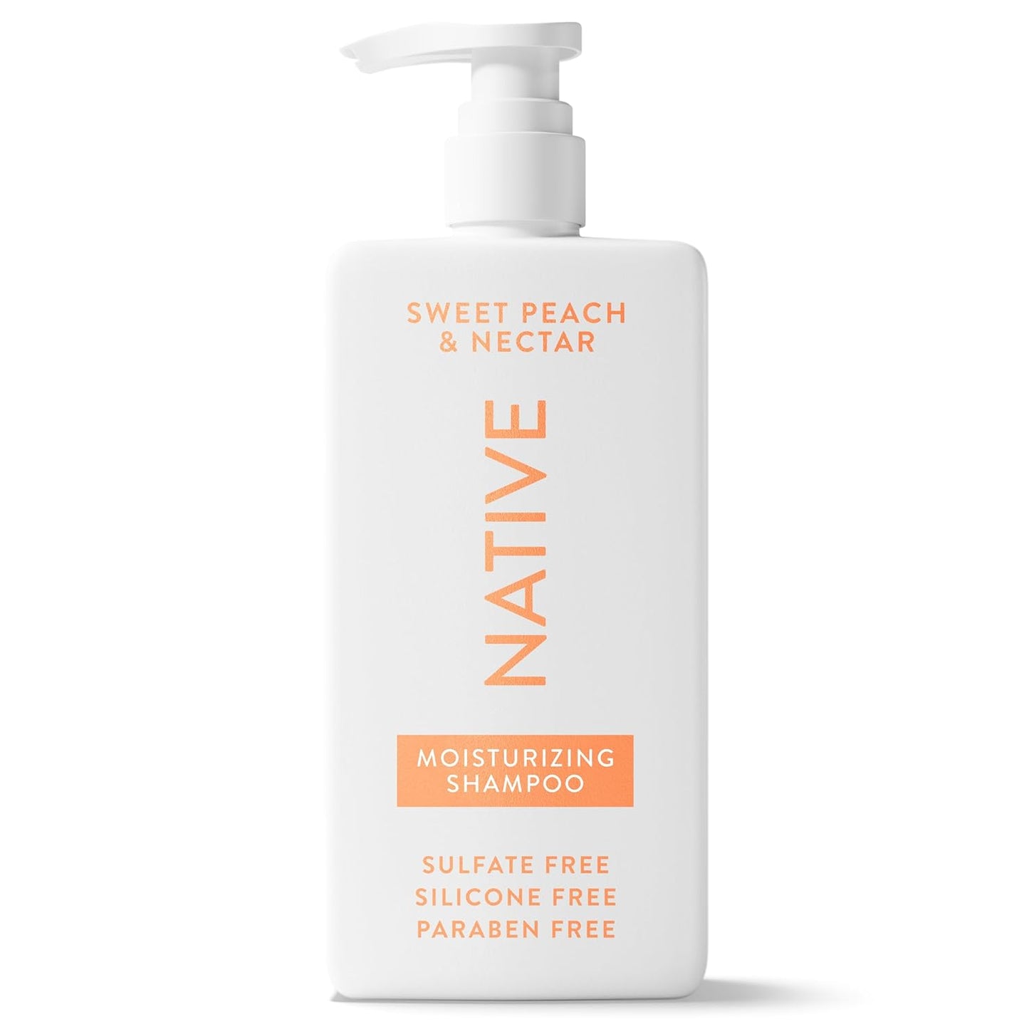 Moisturizing Shampoo - Sweet Peach & Nectar | Hydrating Formula, 16.5 Fl Oz