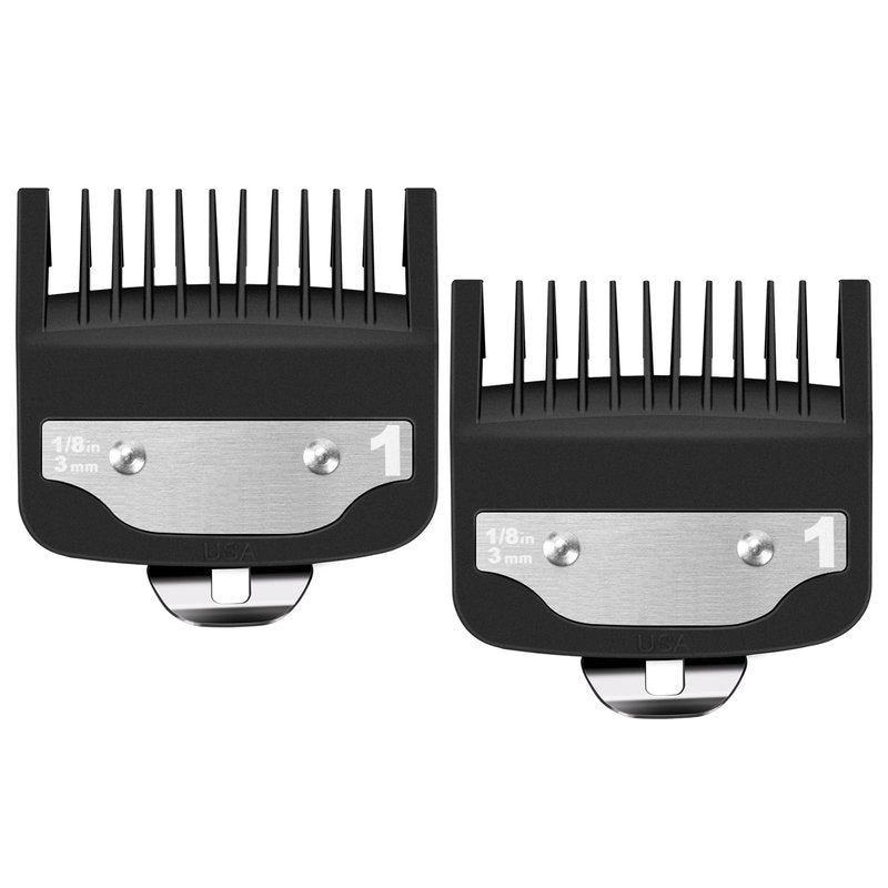 Replacement for 1 Wahl Clipper Guards Set, 1/8" 3mm Metal Hair Clipper Guards Set for Professional Stylists and Barbers(2 Pack)