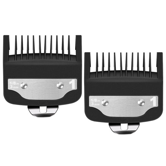 Replacement for 1 Wahl Clipper Guards Set, 1/8" 3mm Metal Hair Clipper Guards Set for Professional Stylists and Barbers(2 Pack)